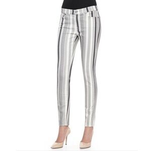 NWT 7 For All Mankind Multi Gray Striped Jeans - Sz 31
